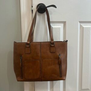 Brown Leather Tote Bag